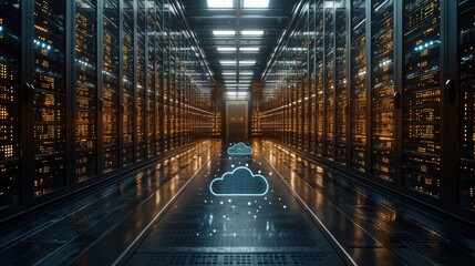 Modern server room cloud computing technology