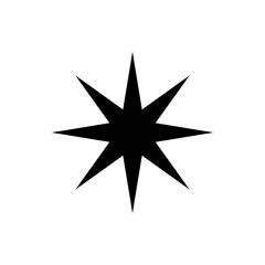 Obraz premium Flat sparkling stars vector 