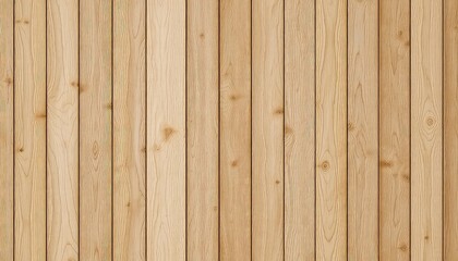 Fototapeta premium Natural light brown wooden panels forming a textured wall or surface, suitable for a rustic or organic background.