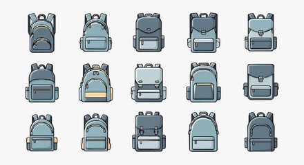 Stylish backpacks collection for back to school designs