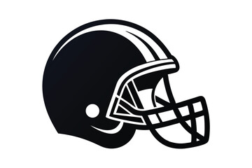 3d american football helmet isolated on white background 