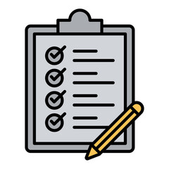 Evaluation Icon Vector Illustration Color Version