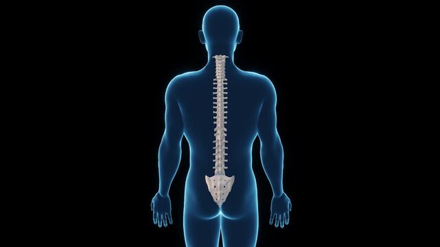 Medical 3D Animation of human body Spinal Cord Anatomy