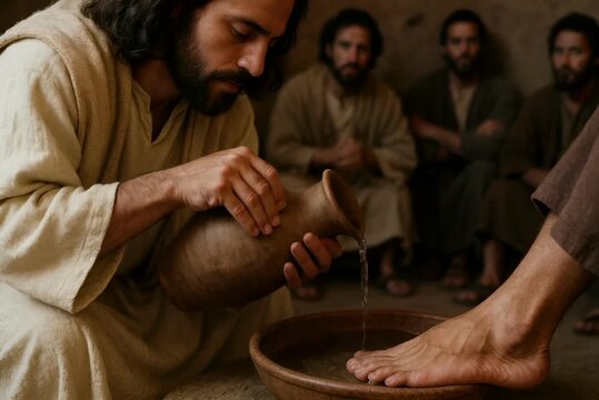 Jesus Washes the Disciples&rsquo; Feet, A Humble Act of Love and Servant Leadership