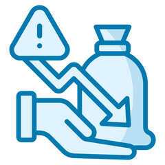 Stock Market Crash Icon