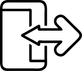 logout sign out icon, Website user logout isolated icon, web site account log out linear icon