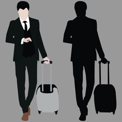 business man with suitcase