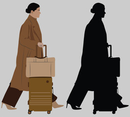 silhouette of a woman