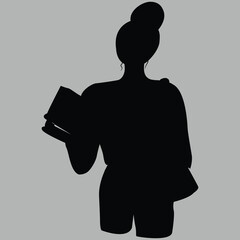 silhouette of a girl