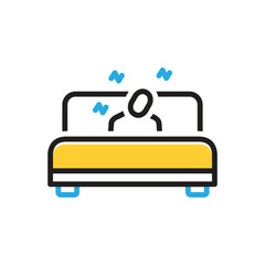 Multi color icon for asleep