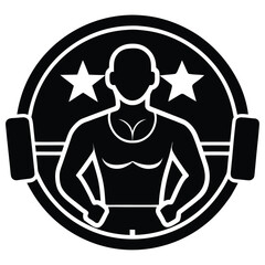 gym coach vector icon