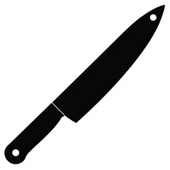 kitchen knife vector icon