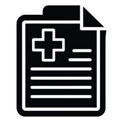Obraz premium medical report vector icon