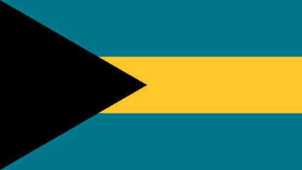 Patriotic display of the Bahamian national flag representing freedom