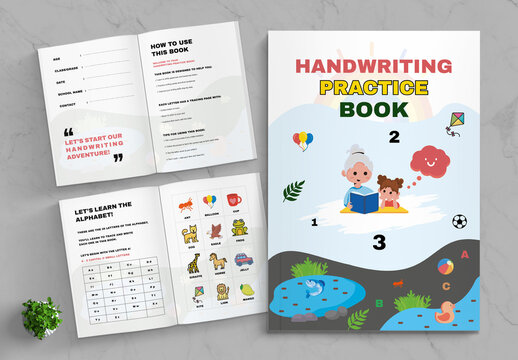 Handwriting Practice Book Layout