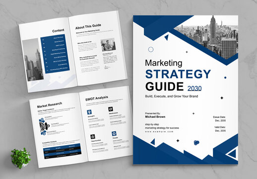 Marketing Guide Plan Template Layout