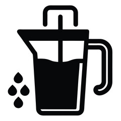 Obraz premium water intake vector icon
