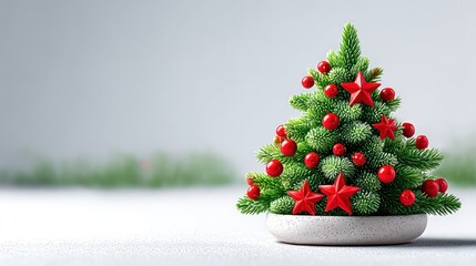 Festive Christmas tree