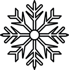 snowflake isolated on a transparent background design for chrsitmas, winter, december, logo, tattoo