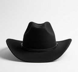 black cowboy hat isolated