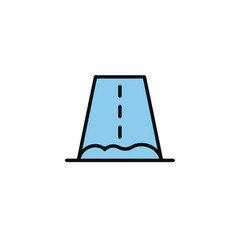 Stylized Illustration of a Waterfall