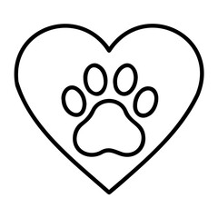 Vector Illustration of eight paw prints arranged in two rows of four each on transparent background