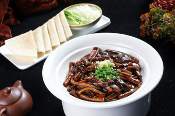 Chinese cuisine, Cantonese cuisine, Xiangyou eel silk pancake