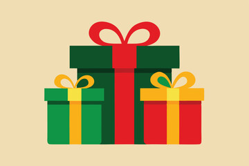 gift boxes vector illustration