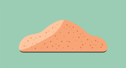 Sand dune illustration on a teal background for nature presentation