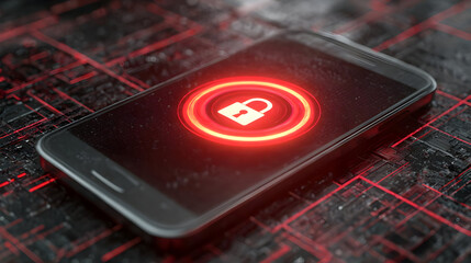 by digital lock and firewall around smartphone interface