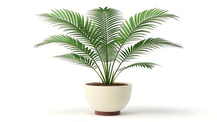 Obraz premium Elegant Areca Palm in a Modern Pot Enhancing Interior Design and Providing Natural Ambiance for a Relaxing Space