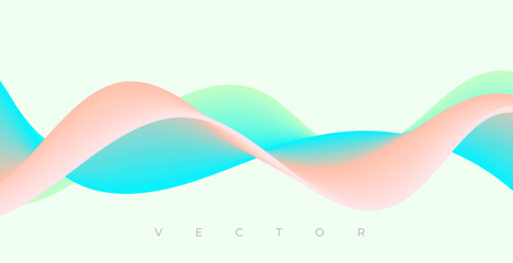abstract dynamic curvy flowing lines background design
