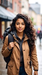 Fototapeta premium Woman walking outdoors