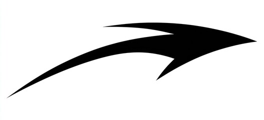 Obraz premium Stylized black arrowhead