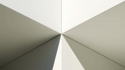 Architectural Abstraction Angular Composition of White Surfaces