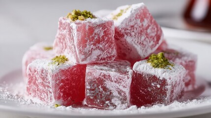 Turkish delight in fine dish