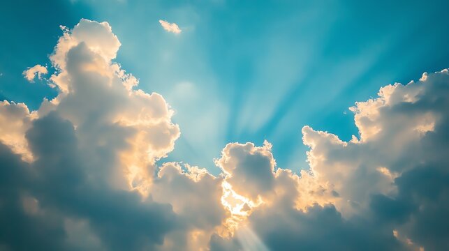 A breathtaking view of the sky with soft rolling cloud