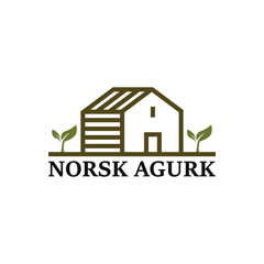 Fototapeta premium Greenhouse Logo Template Vector Stock Vector.