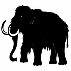 Mammoth Full Body Silhouette