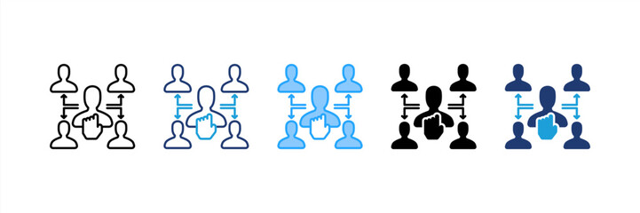 Delegate icon set multiple style collection