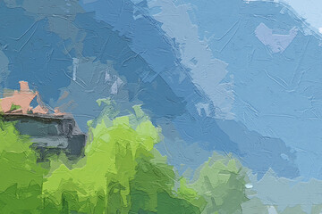 Various oil paintings, flowers, swans, fish scenery, roses, peonies, lakes, strawberries, chrysanthemums, forests, birds, mountains, waters, plum blossoms, waterfalls