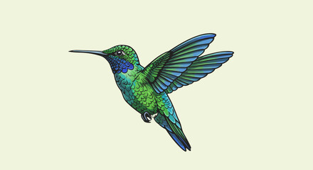 Obraz premium A vibrant origami crane, meticulously folded from paper, positioned against a soft gradient background.