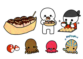 Takoyaki and Octopus