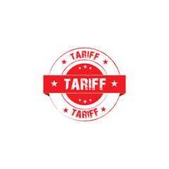 Tariff Stamp Logo Design – Vintage Seal Emblem for Legal or Tax Use, tariff logo vintage