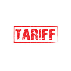 Tariff Stamp Logo Design – Vintage Seal Emblem for Legal or Tax Use, tariff logo vintage