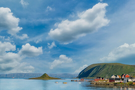 Sarnes is a town located on the coast of Norway, near Honningsvag