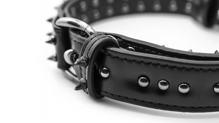 black leather belt