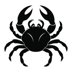 Crab icon set..Crab Silhouettes..silhouette animal crab  on white background

