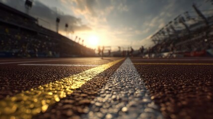 Sunrise on the Race Track