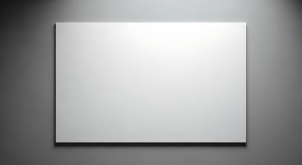 Obraz premium Plain white card on a flat surface with a soft gradient shadow, simple and clean, 4K and HD image.